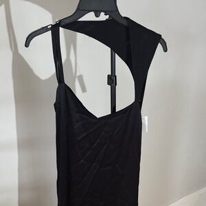 NWT IRO Paris Brooka 100% Silk Open Back Maxi Dress - Black - 40/US 6-8 MSRP425